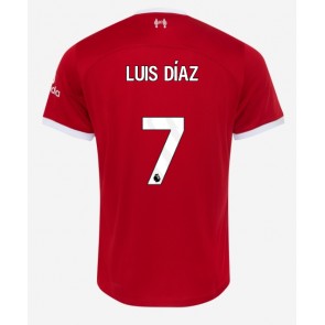 Maillot de foot Liverpool Luis Diaz #7 Domicile 2023-24 Manches Courte